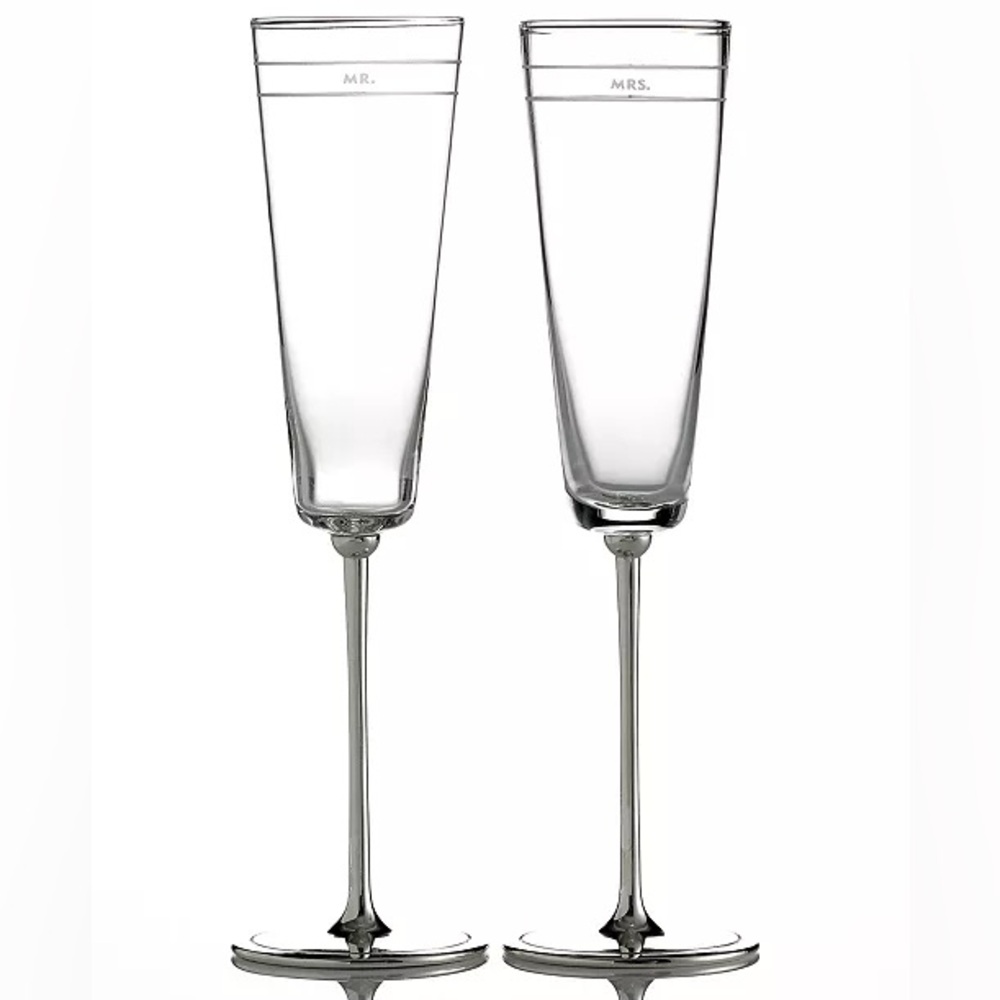 kate spade new york
Set of 2 Darling Point Toasting Flutes